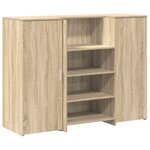 vidaXL Bureau réception chêne sonoma 135x50x103 5 cm bois d'ingénierie
