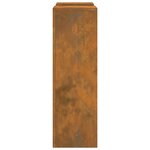 vidaXL Supports de plantes d'extérieur Colonne 2 Pièces 24x24x75 cm Acier patiné