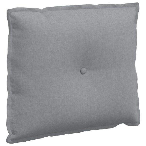 vidaXL Coussin de Dos Gris clair 60 x 19 x 50 cm tissu