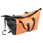 Vidaxl remorque à bagages pour vélo avec sac orange et noir