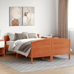 vidaXL Cadre de lit sans matelas cire marron 160x200cm bois pin massif