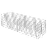 vidaXL Lit surélevé à gabion Acier galvanisé 180x50x50 cm