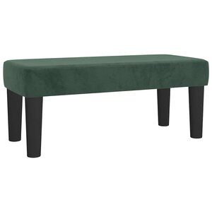 vidaXL   banc   Vert foncé 70 x 30 x 30 cm Velours