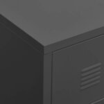 vidaXL Armoire à tiroirs industrielle Anthracite 78x40x93 cm Métal