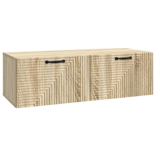 vidaXL Meuble TV mural Chêne Sonoma 98 x 41 x 30 cm Bois d'ingénierie