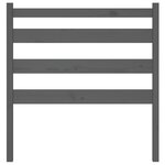 vidaXL Tête de lit Gris 96x4x100 cm Bois massif de pin