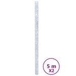 vidaXL Films pour fenêtre 2 Pièces dépoli motif de fleur PVC