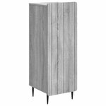 vidaXL Buffet Sonoma gris 34 5 x 33 x 92 cm Bois d'ingénierie