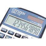 Calculatrice de poche CPC112 argenté CITIZEN