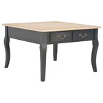 vidaXL Table basse Noir 80 x 80 x 50 cm Bois