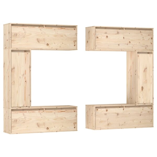 vidaXL Meubles TV 6 Pièces Bois massif de pin