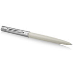 Stylo bille waterman allure deluxe blanc  recharge bleue pointe moyenne  coffret cadeau