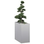 vidaXL Jardinière 40x80x80 cm acier galvanisé