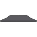 vidaXL Toit de tente de réception 3 x 6 m Anthracite
