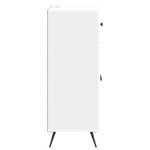 vidaXL Buffet Blanc brillant 66 x 34 5 x 90 cm Bois d'ingénierie