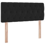 vidaXL Lit de Rangement avec matelas Noir 120 x 190 cm Velours