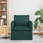 vidaXL Canapé Vert foncé 75 x 82 x 85 cm tissu