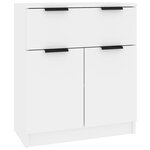 vidaXL Buffets 3 Pièces Blanc Bois d'ingénierie