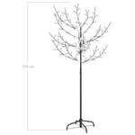 vidaXL Sapin de Noël 120 LED blanc froid Cerisier en fleurs 150 cm