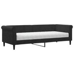 vidaXL Lit de jour avec matelas noir 80x200 cm velours