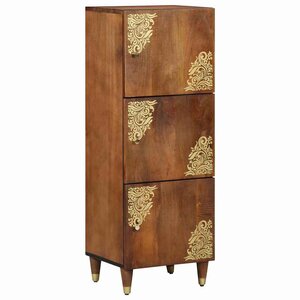 vidaXL Haut Armoire Marron 40 x 33 x 110 cm Bois de mangue massif