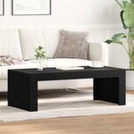 vidaXL Table Basse Chêne noir 102 x 50 x 35 cm Bois d'ingénierie