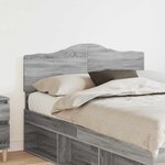 vidaXL Tête de lit Gris Sonoma 120 cm Bois d'ingénierie