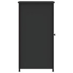 vidaXL Table de chevet noir 32x42x80 cm bois d’ingénierie