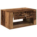 vidaXL Table basse Bois Ancien 80 x 50 x 40 cm Bois d'ingénierie