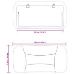 vidaXL Coussin de tête de lit Hvar marron foncé 90 cm tissu