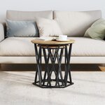 Tables d'appoint vidaXL 2 Pièces en bois d'ingénierie