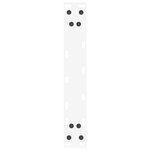 vidaXL Pieds de table console en U  2 pièces  blanc  28 x (72-73) cm  acier