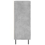 vidaXL Buffet gris béton 69 5x34x90 cm bois d'ingénierie