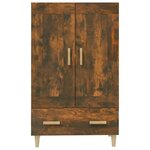 vidaXL Buffet haut Chêne fumé 70x31x115 cm Bois d'ingénierie