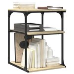 vidaXL Support d'imprimante à 3 niveaux chêne sonoma 43x48x64 cm