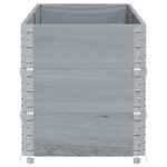 vidaXL Jardinière gris 150x50 cm bois massif de pin