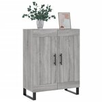 vidaXL Buffet sonoma gris 69 5x34x90 cm bois d'ingénierie