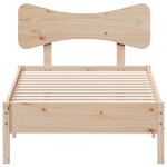 vidaXL Cadre de lit sans matelas 75x190 cm bois de pin massif