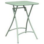 vidaXL Ensemble bistrot 3 Pièces Vert menthe clair Acier