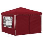 vidaXL Tente de fête pop-up 288 x 288 x 245 cm Bordeaux Tissu Oxford