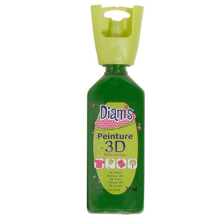 Peinture Diam's 3D 37 ml Brillant Vert Sapin