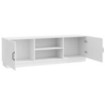vidaXL Meuble TV Blanc brillant 150 x 31 x 47 cm Bois d'ingénierie