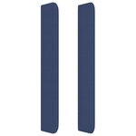 vidaXL Tête de lit avec oreilles Bleu 163x16x118/128 cm Tissu