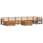 vidaXL Ensemble de canapés d'extérieur 8 pc Naturel