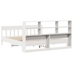 vidaXL Cadre de lit sans matelas blanc 180x200 cm bois massif de pin