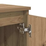 vidaXL Cabinet de chevet chêne artisanal 40 x 30 x 50 cm