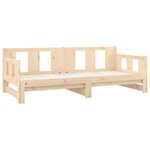 vidaXL Lit coulissant sans matelas bois de pin massif 2x(90x200) cm