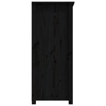 vidaXL Buffet Noir 83x41 5x100 cm Bois massif de pin