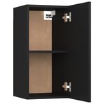 vidaXL Meubles TV 2 Pièces Noir 30 5x30x60 cm Bois d’ingénierie