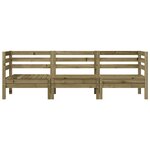 vidaXL Canapé de jardin 3 places bois de pin imprégné